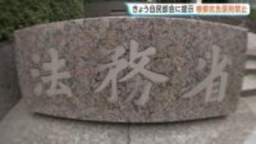 法務省 検察官抗告の「原則禁止」盛り込んだ修正案をきょう午後、自民党部会で提示へ　再審制度の見直し
