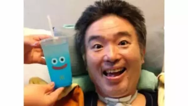 【ニャンちゅう】　声優・津久井教生さん　「顔がシュワ〜〜っとなりました」「味もしっかりわかって美味しかった」久しぶりの炭酸飲料に舌鼓　【ＡＬＳ闘病】