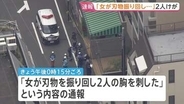 【速報】東京・北区「女が刃物を振り回し2人の胸を刺した」胸や太もも刺され男性2人けが 女を傷害の疑いで現行犯逮捕　JR板橋駅近く