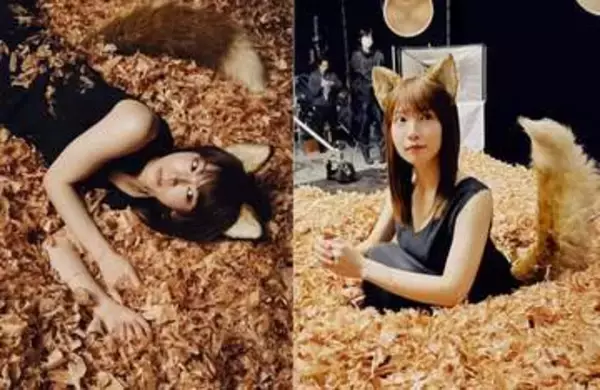 【 吉岡里帆 】 〝どんぎつね〟姿で　「これからどんなストーリーが見たい？」