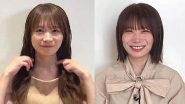 【 秋元真夏 】　5年ぶりのボブカットに「はっぴー」　25cmばっさりカットのイメチェン動画に「めちゃくちゃ似合ってる」と反響
