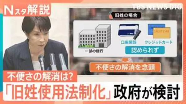 「旧姓使用の法制化」政府が検討、パスポートの併記や銀行の手続き…私たちの生活はどう変わるのか【Nスタ解説】