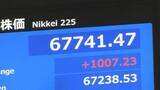 「【速報】日経平均株価 一時1000円超の上昇 取引時間中の最高値更新」の画像1