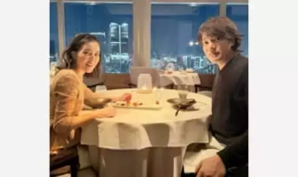 【 来栖あつこ 】 「48歳の誕生日」　夫と２ショットでお祝い　「今年も引き続き『ちょうどいい』ってテーマに生きたいと思います」