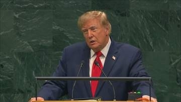 トランプ大統領が国連総会で演説　イランへの軍事攻撃を正当化　ICC脱退も呼びかけ