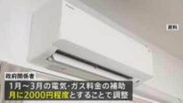 電気・ガス料金の補助　来年1～3月は月に2000円程度で調整　政府の経済対策　今夏の補助から倍増