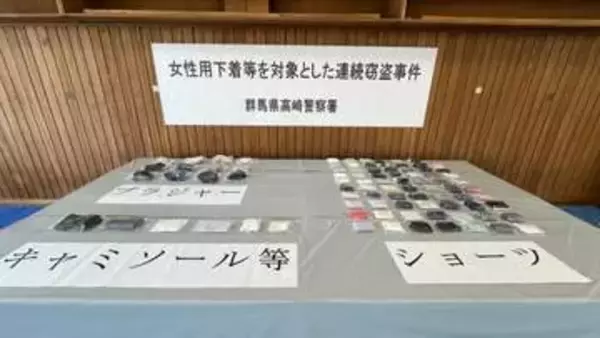 「去年の夏頃から下着を盗んだ」　女性の下着を盗んだ疑いで男を逮捕　群馬・高崎市