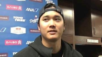 大谷翔平 2本塁打に「良くはなっている。完全なホームランではなかったですけど」左ひざは「強い強度でやって、後退するのが一番良くない」