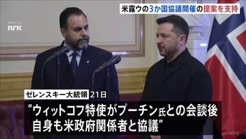 「11月上旬までには実現するだろう」ゼレンスキー大統領 アメリカ、ロシア、ウクライナの3か国協議開催の提案を支持