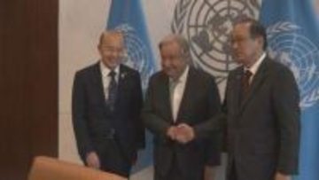 広島・長崎両市長がグテーレス国連事務総長と面会　NPT再検討会議