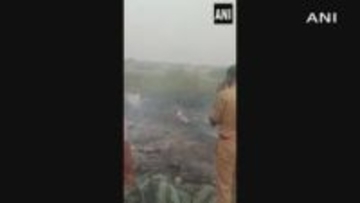 インド西部 自家用ジェット機が着陸失敗し炎上　搭乗の州副首相ら5人死亡
