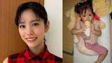 「【當真あみ】アクロバティックな「1歳3ヶ月頃の写真」を公開「この頃はとにかく体が柔らかかったらしく変な形で寝ていたそうです笑」」の画像1