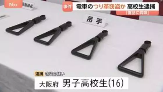 JR京葉線のつり革を盗んだか…大阪府の男子高校生を逮捕　駅員に「緩みを直しただけ」と話し逃走　自宅から複数のつり革押収　警視庁
