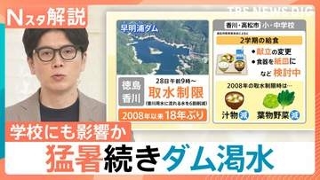 猛暑続きダム渇水…取水制限で給食に影響も　9月も厳しい残暑で気象庁「秋の訪れ遅い見込み」【Nスタ解説】