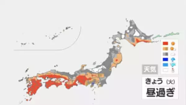 【真冬の寒さ】東京都内の雪・雨は午後やむ　西～北日本の日本海側の雪・雨の範囲も狭くなる　気温あまり上がらず　10日これからの天気