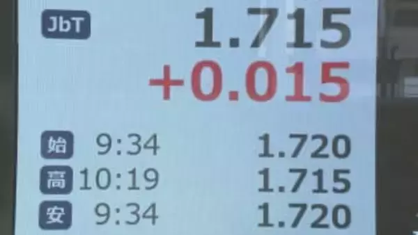 長期金利 一時1.72％まで上昇　約17年半ぶりの高水準　経済対策規模がふくらみ、財政悪化するとの懸念から