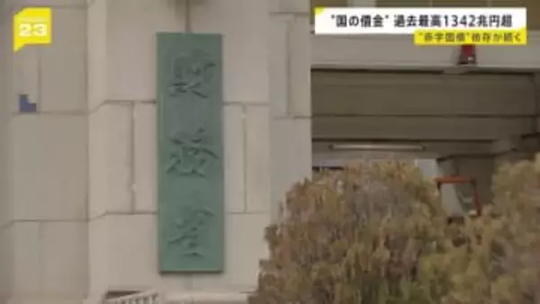 “国の借金”が過去最高に　2025年末時点で1342兆1720億円