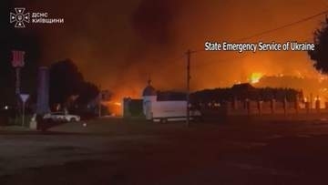 ウクライナの首都キーウ近郊にロシア軍の無人機攻撃　倉庫が爆発し少なくとも37人死亡