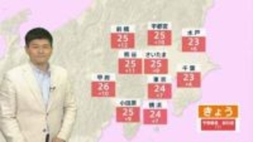 桜晴れ戻る　関東は25℃以上の夏日が続出予想　夏のような夕立にも注意