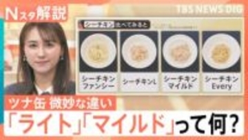 ツナ缶 微妙な違い調査「シーチキンＬ」の「Ｌ」はサイズじゃない？「ライト」「マイルド」って何？【Nスタ解説】