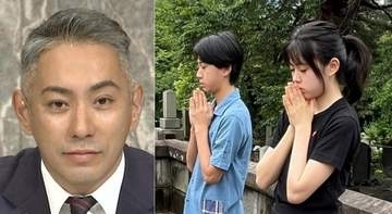 【 市川團十郎 】 「明日は麻央の祥月命日です」　長女・麗禾さんと長男・勸玄さんが　お墓参りへ
