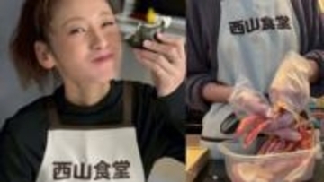 【 西山茉希 】カニの身を豪快に絞り出す「おしゃべりせっかちクック」 “西山食堂” 快調運転「まずは年末まで駆け抜けよう！」