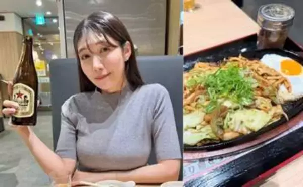 【 穂川果音 】　小倉で九州のソウルフードを堪能　「初めての資さんうどん！」「焼きうどんって、こんなにモチモチしているんだね！！」