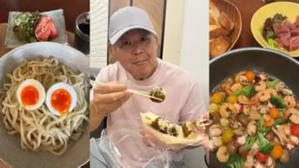 【 花田虎上 】　豪華すぎる“1日の食卓”を全公開「寝起きからお腹が空いてました！」　朝つけ麺・たこ焼き・夜アヒージョにファン「羨ましい」