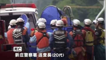 山形で記録的大雨　警察官1人死亡確認 1人不明　戸沢村では最上川が氾濫 地区一帯が水没