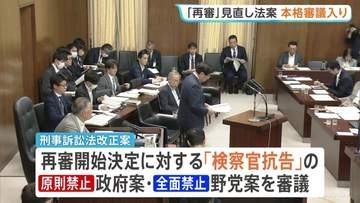 「再審」制度見直す刑事訴訟法改正案めぐり衆院・法務委員会で審議入り 「抗告」原則禁止案と全面禁止案を審議　袴田巌さんの姉・ひで子さんが傍聴