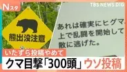 クマ被害相次ぐなか…「クマが線路で乱闘」「300頭目撃した」出没情報にウソ投稿で自治体の業務圧迫も【Nスタ解説】