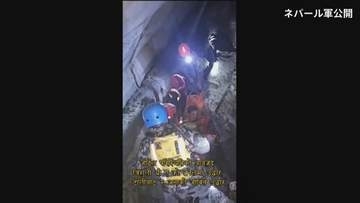ネパール土石流 水力発電所のトンネルから生存者2人救出 発生から9日後 漏れてくる水飲み喉の渇きしのぐ　ほかに1人の遺体発見