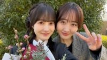 【 本田紗来 】　姉・本田望結さんが　高校の卒業式に　「みゆが卒業式に来てくれました。こんなに幸せなことはないです！」