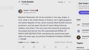 トランプ大統領「彼はイランと戦っている」イスラエル・ネタニヤフ首相の逮捕を否定