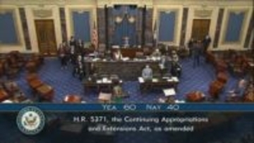 アメリカ議会上院「つなぎ予算」可決　政府機関一部閉鎖41日目 解消に向け前進