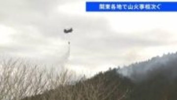 関東各地で山火事相次ぐ　茨城・常陸太田市の住宅・工場火災は山林に延焼中、自衛隊ヘリも出動し消火活動　 栃木・鹿沼市の山林でも火事