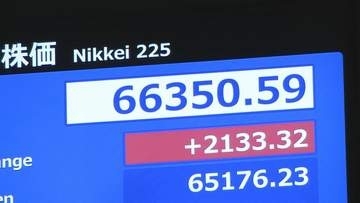 【速報】日経平均株価　一時2100円超の上昇　6万6000円台を回復　中東での戦闘終結の期待から