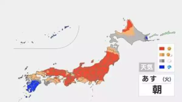 【各地で梅雨入りへ】北陸・東北は今週か、本州に前線停滞で　あすは九州や四国で雨の可能性も全国晴れ多く　沖縄は梅雨明け近く