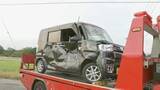 「上信電鉄の踏切内で軽乗用車と電車が衝突　軽乗用車が踏切で立ち往生している時に衝突か けが人なし　群馬・高崎市」の画像1