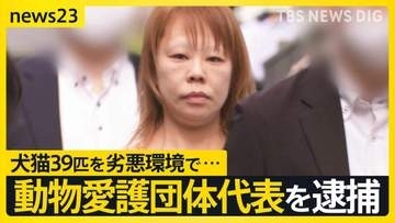 30匹以上の死骸が散乱…「片付け ばかばかしく」 動物愛護団体 代表を逮捕【news23】