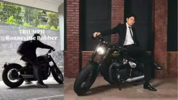 【 SHOW-WA 】山本佳志　愛車バイク〝ボンネビル・ボバー〟駐車場からさりげない日常をスタート