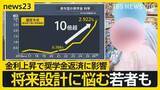 「金利上昇で奨学金返済に影響 「そんな金利見たことない」 返済苦で狭まる“将来の選択肢” 救済制度はあるのか？【news23】」の画像1