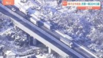 「ノーマルタイヤで立ち往生した」山陽道で通行止め　現在は解除　 一時20キロ以上の渋滞に