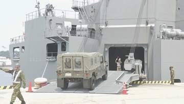 南海トラフ想定の「自衛隊統合防災訓練」を実施　海上輸送群の艦艇が初参加、熱中症リスクを念頭の訓練も