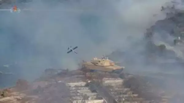 米軍戦車を“精密爆破”北朝鮮「自爆ドローン」公開　金正恩氏が娘ジュエ氏と視察…「国防AI」で絶対優勢狙う
