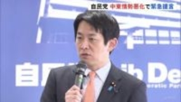 中東情勢の悪化うけ自民党が緊急提言まとめる　原油・食料の輸送へ「政府再保険の仕組み検討を」