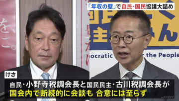 「年収の壁」引き上げめぐり自民と国民民主の協議が大詰め “減税の恩恵受ける層”など制度設計で折り合わず