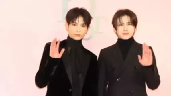 【＆TEAM・HARUA×YUMA】‟ディオール”のイベントにブラックコーデで登場 HARUAは「温泉」に夢中