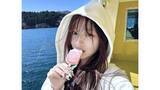 「【 辻希美・長女 】希空　「家族7人で初めての旅行だった幸せ」　箱根を満喫　船上でアイスを頬張る　オフショット公開」の画像1