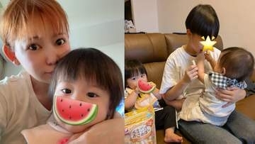 【 中川翔子 】　もうすぐ1歳の双子＆親戚ショット公開「双子のおかげで親戚との仲が深まりました」　スプーン食べ挑戦やボクシンググローブ姿に「かわゆす」の声